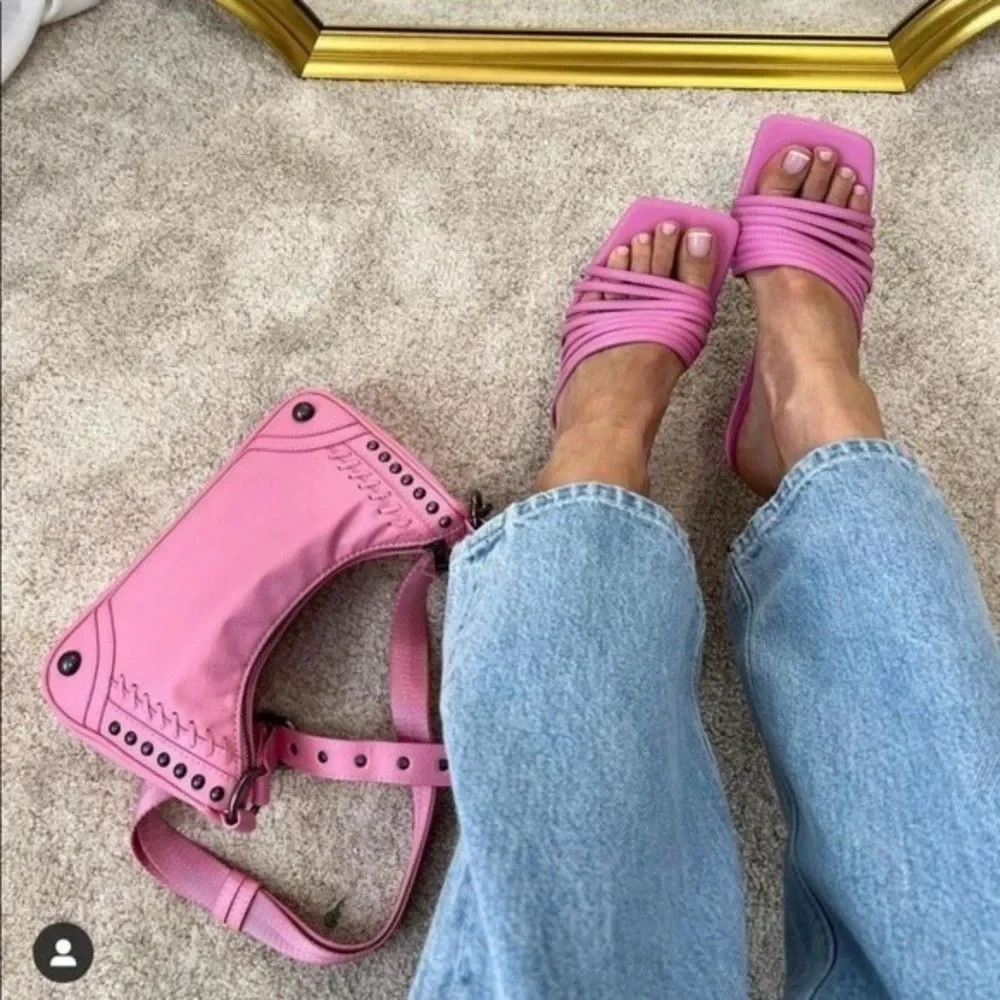 ZARA HIGH HEELED STRAPPY SANDALS - Picture 3 of 11
